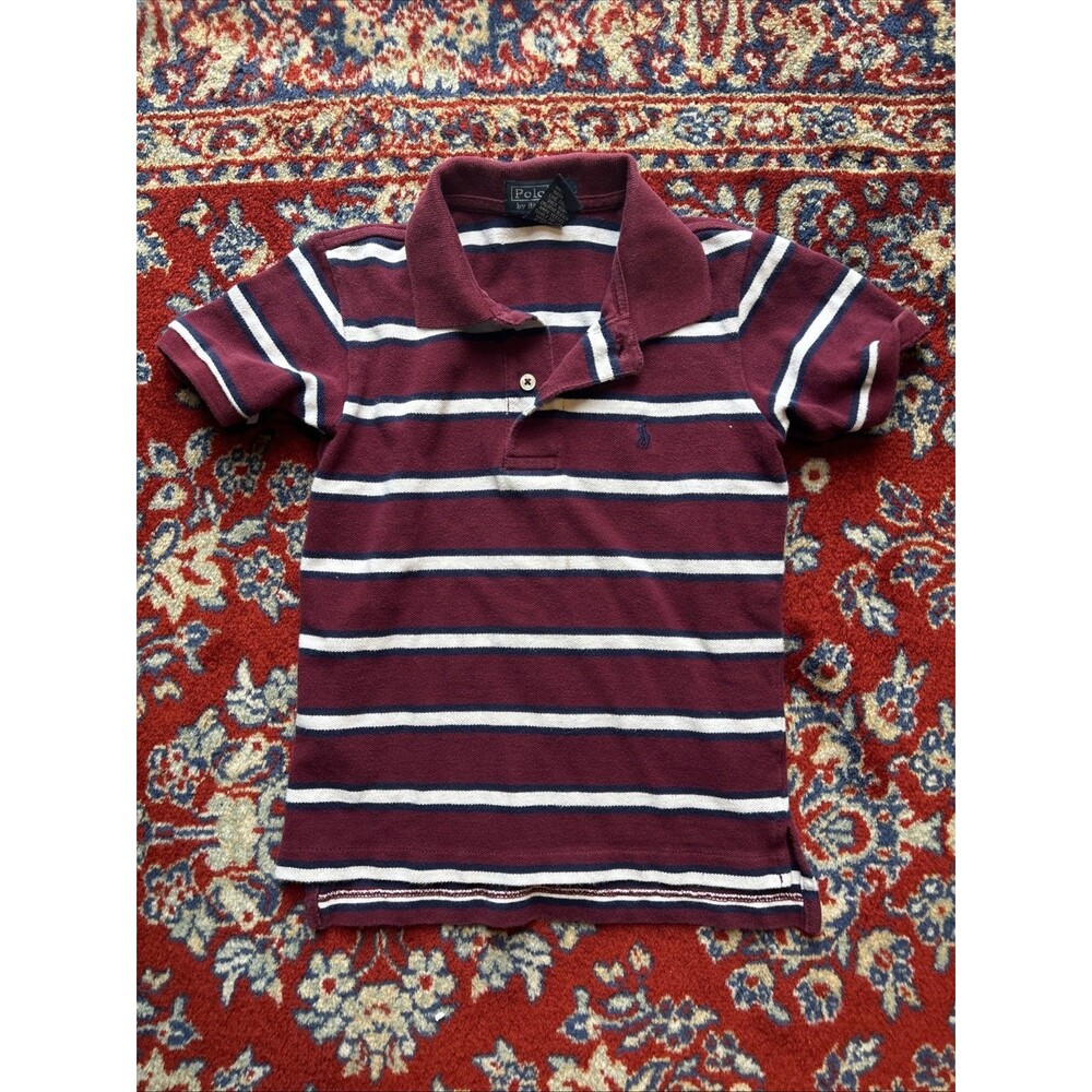 Vintage Polo Ralph Lauren Boys Toddler Striped Shirt Pony 4T Classiccore